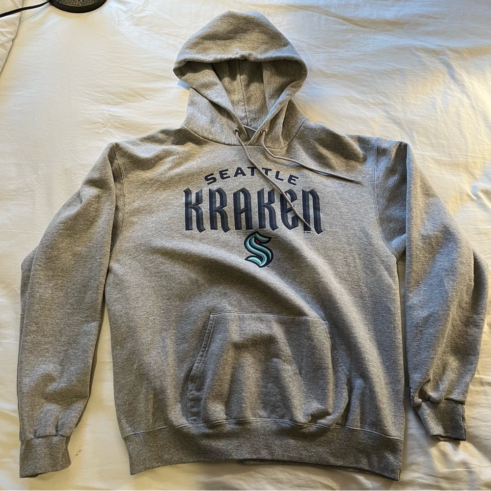 Champion Seattle Kraken Grey Hoodie - L